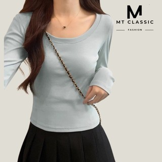 Áo thun tay dài, áo thun co gian 4 chiều chất mềm mịn, không xù lông - Mt classic