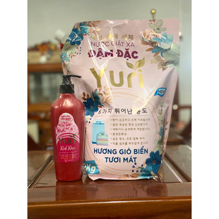 Túi giặt hương gió biển Yuri 3,2kg tặng chai sữa tắm 400ml