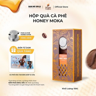 Hộp quà cà phê honey moka 150g - mật ong hoa cà phê nguyên chất chính hãng ban me gold - honee coffee