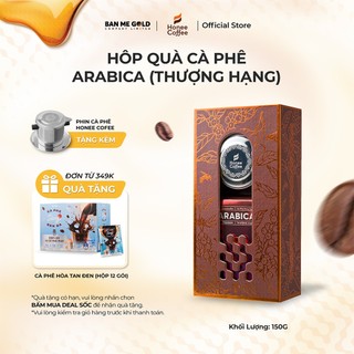  Hộp Quà Cà Phê Arabica (Thượng Hạng) - 150gr - Cafe Rang Xay Pha Phin Ban Me Gold -  Honee Coffee