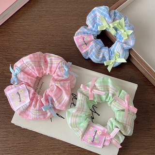 Cột tóc scrunchies vải satin nhiều kiểu dáng thời trang tiểu thư đơn giản dễ thương