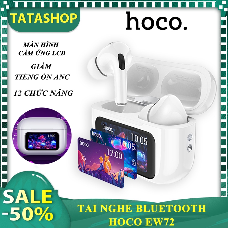 Tai nghe bluetooth  Hoco  EW72, tai nghe không dây - màn hình LCD cảm ứng, có mic đàm thoại, công ng