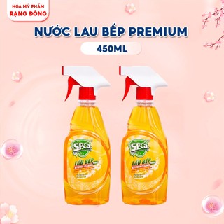 Nước Xịt Lau Bếp Đa Năng SPCa 450ml Chiết Xuất Tinh Dầu Vỏ Cam Tẩy Sạch Cực Nhanh Làm Sáng Bề Mặt