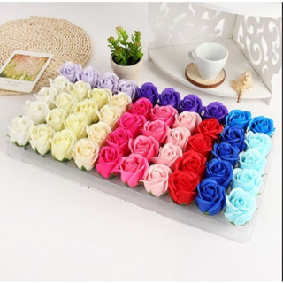 [Ship Hỏa Tốc] Sỉ Hộp Bông Hoa Sáp 3 lớp, 50 Bông Hoa hồng sáp thơm Gói Bó Hoa Handmade