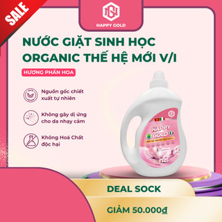 Nước giặt sinh học happy gold hương phấn hoa