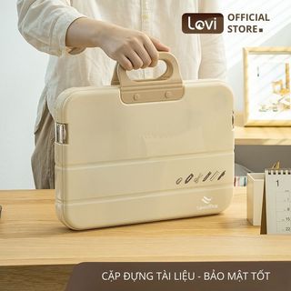 Cặp sách đựng tài liệu LoviOffice N2503, nhựa PP cao cấp lưu trữ giấy tờ hoá đơn hợp đồng tiện lợi