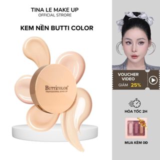 Kem Nền Butti Color Siêu Tốc Che Khuyết Điểm 2 Trong 1 Dưỡng Ẩm Kiềm Dầu Lâu Trôi Tina Lê Make Up