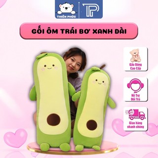 Gấu bông ôm hình quả bơ dài mềm mịn siêu đáng yêu