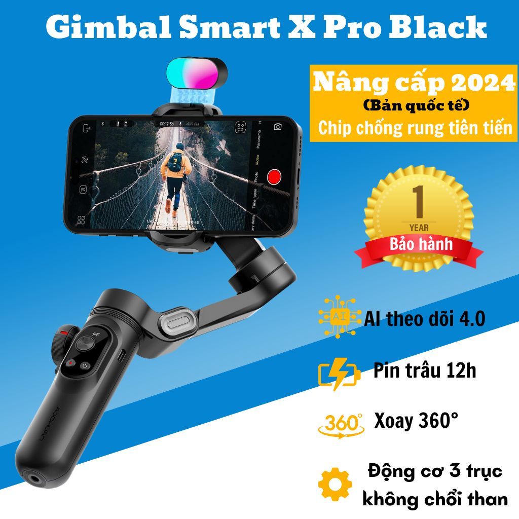 Gimbal DJI OSMO MOBILE 6 (OM6) - Tay cầm gimball chống rung điện thoại Smart X Pro