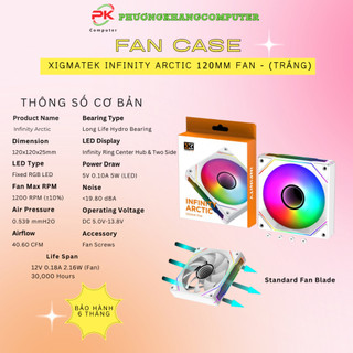 Fan case xigmatek infinity 120mm - rgb fixed fan ngược xuôi