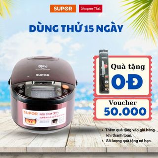 Nồi cơm Niêu Điện tử Supor CFXB50FC533VN- Mầu đỏ tím hàng chính hãng bảo hành 12 tháng