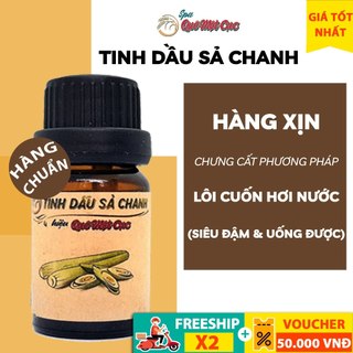 Tinh dầu sả chanh LOẠI XỊN, tinh dầu đuổi muỗi, 100% nguyên chất, chiết tách đặc biệt QUÊ MỘT CỤC 10ml (handmade)