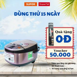 Nồi cơm điện lòng Niêu đa năng  kèm vỉ hấp Supor 1.5L CFXB40FC33VN-75  chính hãng bảo hành 12 tháng