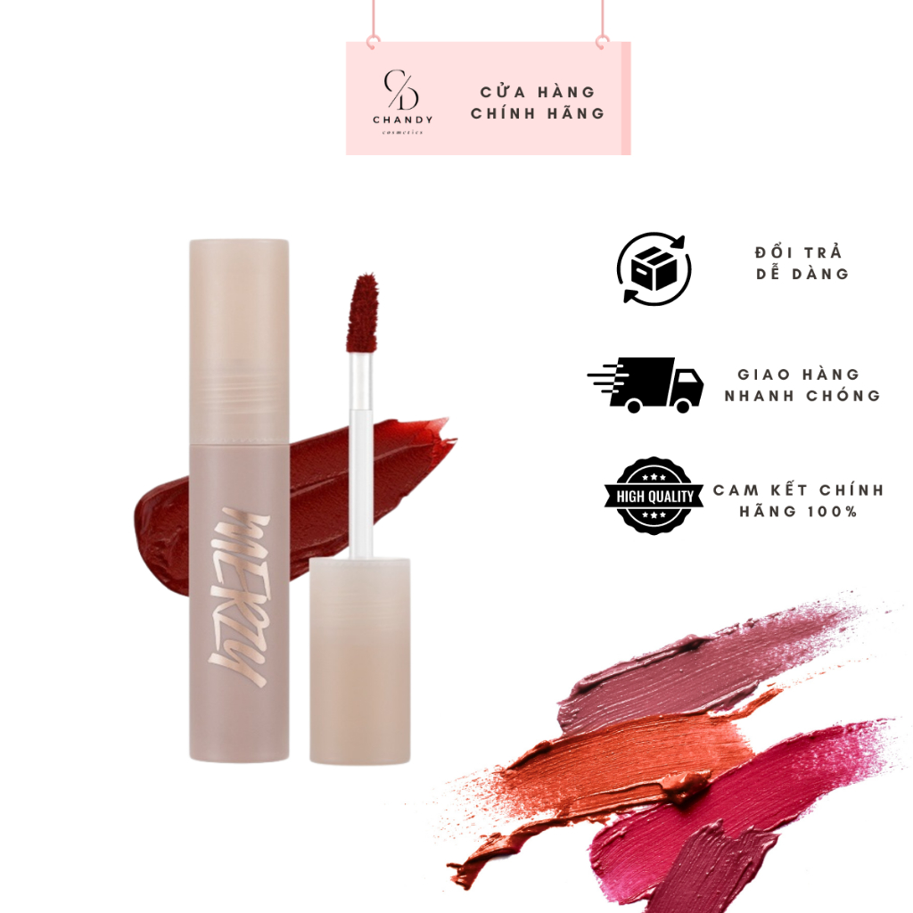 Son Kem Merzy Academia Mellow Tint 4g Siêu Lì, Lâu Trôi, Lên Màu Chuẩn