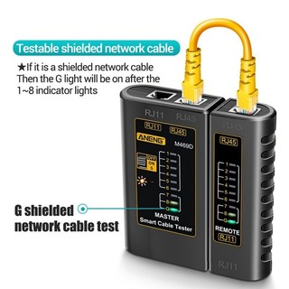 Hộp test mạng Aneng M469D  kiểm tra cáp mạng RJ45 RJ11 RJ12 CAT5 UTP LAN