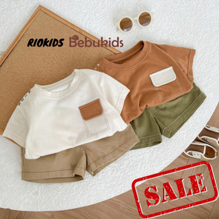 [8-22kg] Bộ áo thun quần đùi BEBUKIDS phong cách Hàn Quốc cho bé trai đi học, đi chơi Lễ Tết BE139