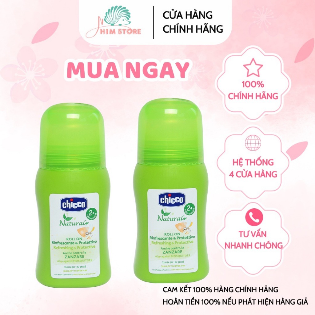 Lăn đa năng xua muỗi Chicco 60ml