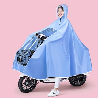 Áo mưa trong suốt kèm kính chắn mưa che phủ toàn thân HOMIE