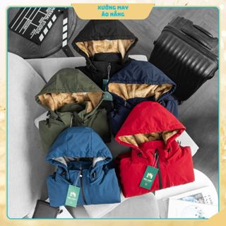  Áo khoác nam nữ LÓT LÔNG cừu cao cấp  in ngực   