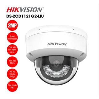 Camera ip hikvision DS-2CD1121G2-LIU tích hợp micro, POE, hồng ngoại 20m, CHÍNH HÃNG -BẢO HÀNH 2 NĂM