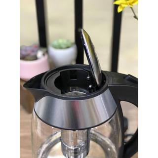 Ấm Siêu Tốc Thủy Tinh Lebenlang LBE2819, LBLB2226 – Dung Tích 1.8L, Lõi Lọc Trà Inox, Bảo Hành 2 Năm
