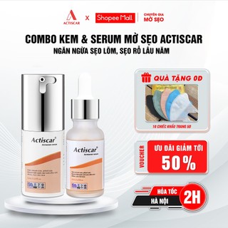  Kem & Serum Xóa Sẹo Rỗ  Actiscar Mờ Sẹo Lõm, Sẹo Thâm Mụn Lâu Năm Nhanh Chóng Tại Nhà