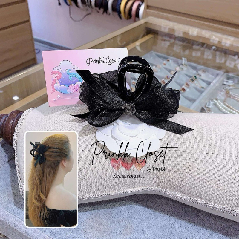 Kẹp cua nơ lụa