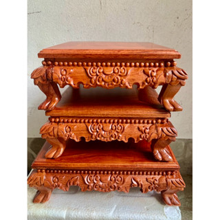 Đôn vuông đục rồng gỗ Hương đá cao 8,5cm đế gỗ kê tượng bonsai ,đồ thờ,đồ trang trí nội thất siêu đẹp giá tại xưởng...