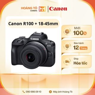 Máy ảnh canon eos r100 + kit 15-45mm giá tốt | tặng thẻ nhớ