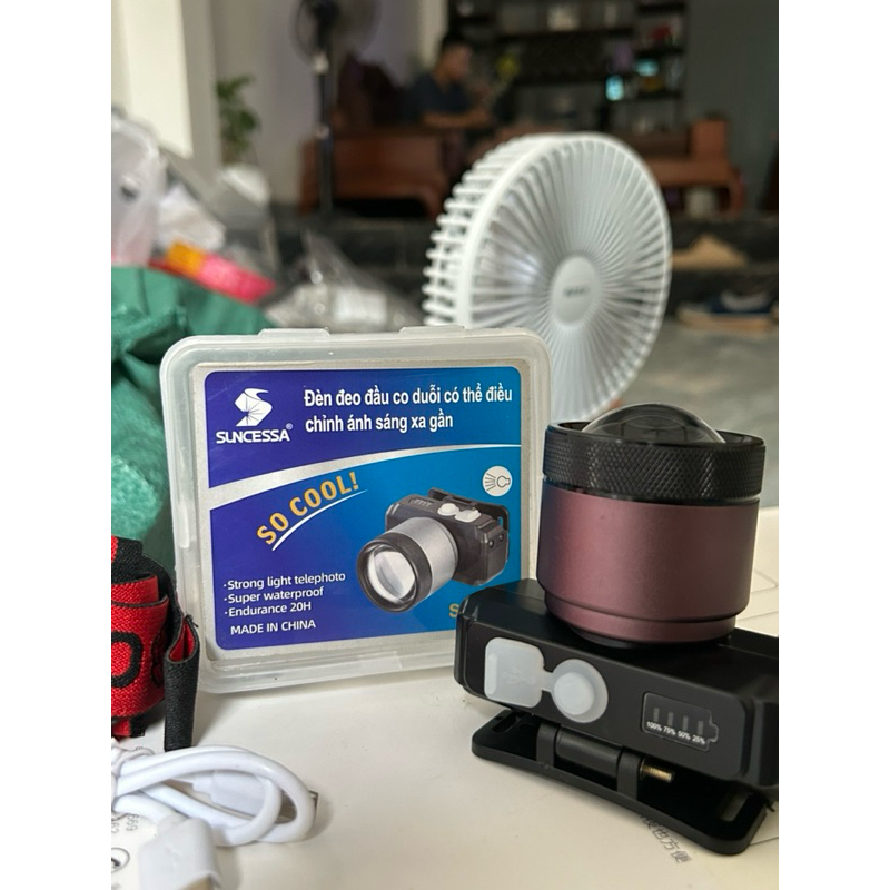 Đèn pin đeo đầu siêu nhỏ SC-K47, 3 cấp độ sáng ( THAO NGOC )