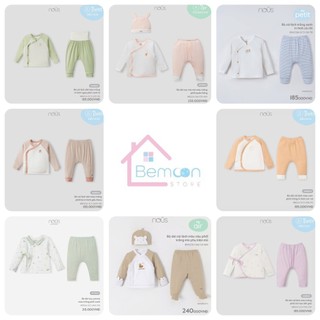 [FULL] Bộ quần áo sơ sinh cài lệch newborn Nous (3-5.5kg)