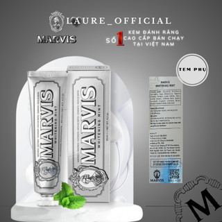 Kem Đánh Răng Marvis Whitening Mint 85ml - Làm Trắng Răng