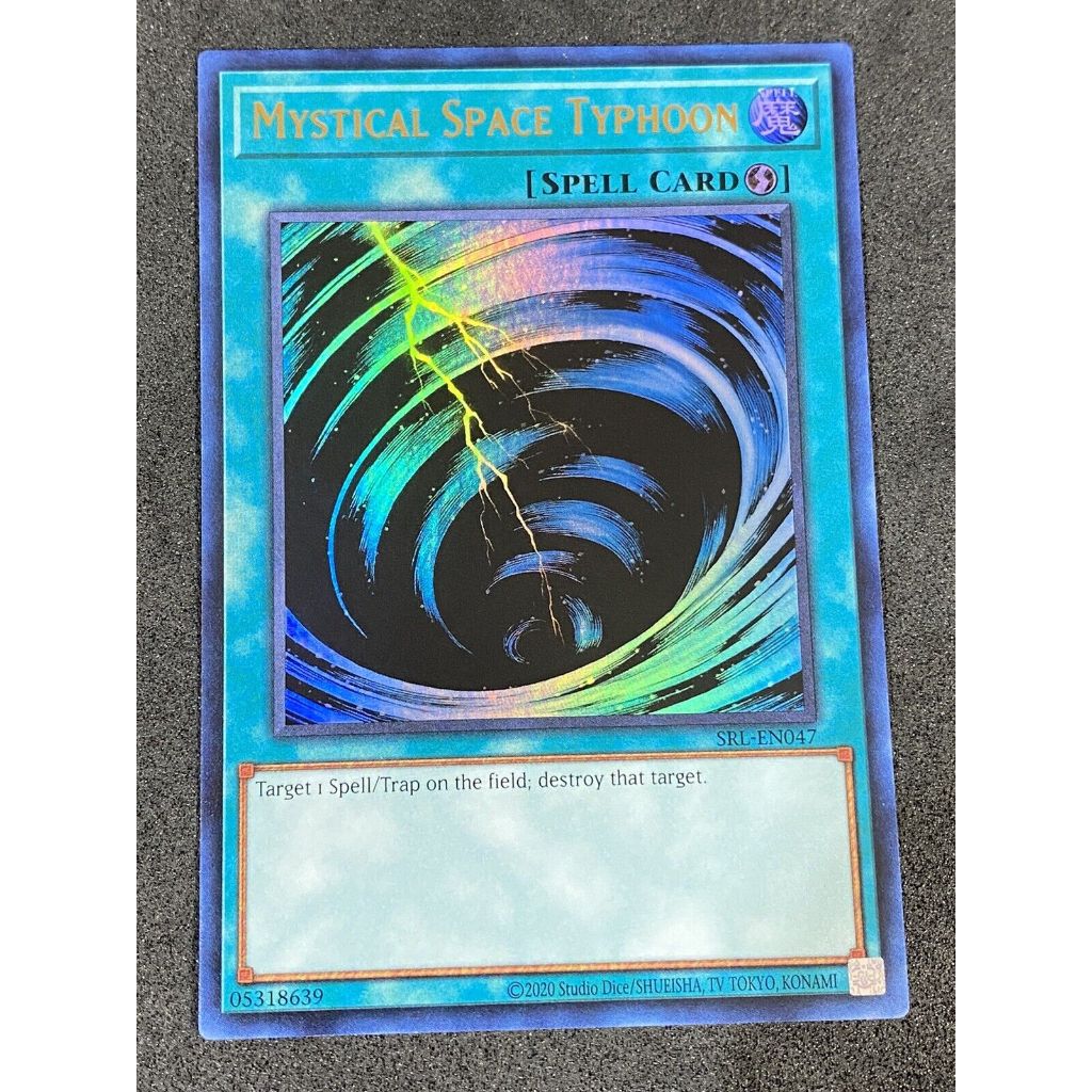 mã cổ SRL Ultra Rare [ Dưa Hấu Yugioh ] Lá bài thẻ Mystical Space Typhoon - Tặng bọc bài nhựa bảo qu