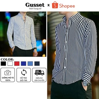 Áo Sơ Mi, Áo Sơ Mi Nam Chất Liệu Lụa Cao Cấp, Chất Vải Mềm Mịn, Dáng Slimfit Trẻ Trung