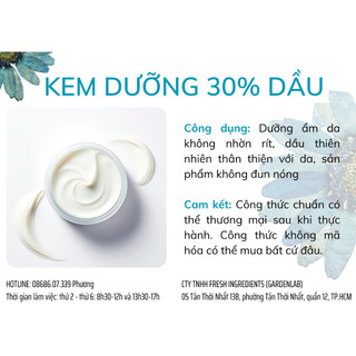 Kit 1 kg kem dưỡng 30% dầu