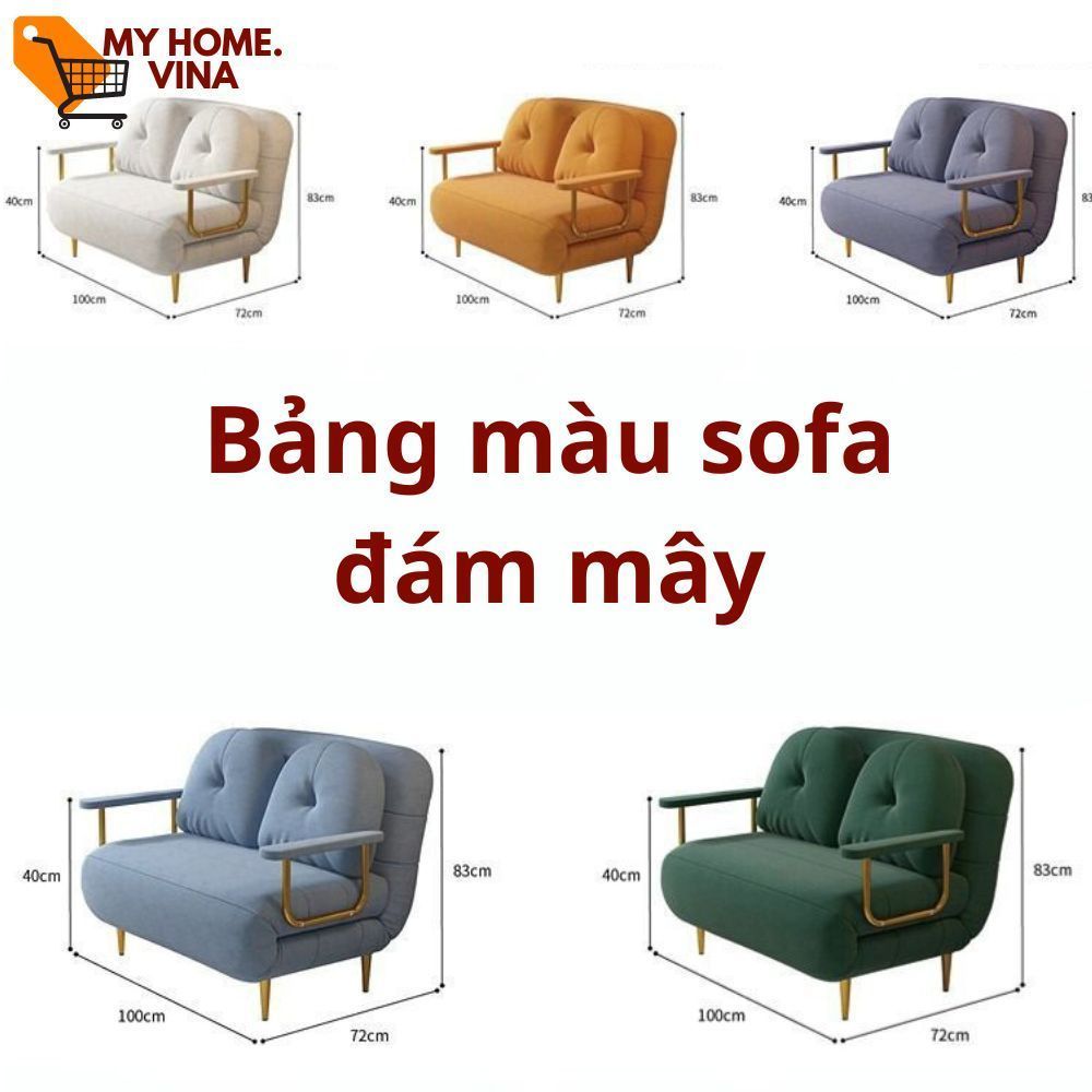 Giường sofa gấp gọn 2 trong 1 khung thép chắc chắn,Ghế sofa giường đa năng chẩt liệu Vải nhung cao cấp Hiện Đại | BigBuy360 - bigbuy360.vn