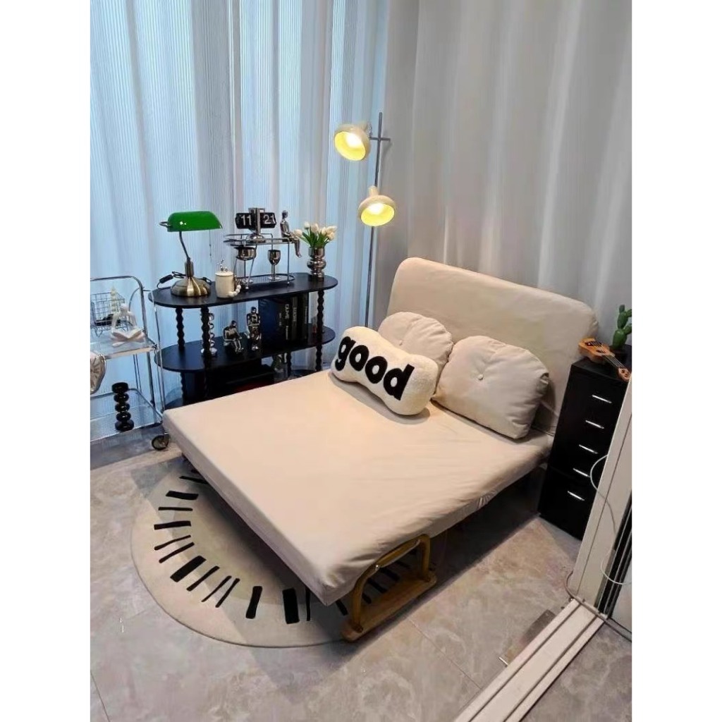 Giường sofa gấp gọn 2 trong 1 khung thép chắc chắn,Ghế sofa giường đa năng chẩt liệu Vải nhung cao cấp Hiện Đại | BigBuy360 - bigbuy360.vn