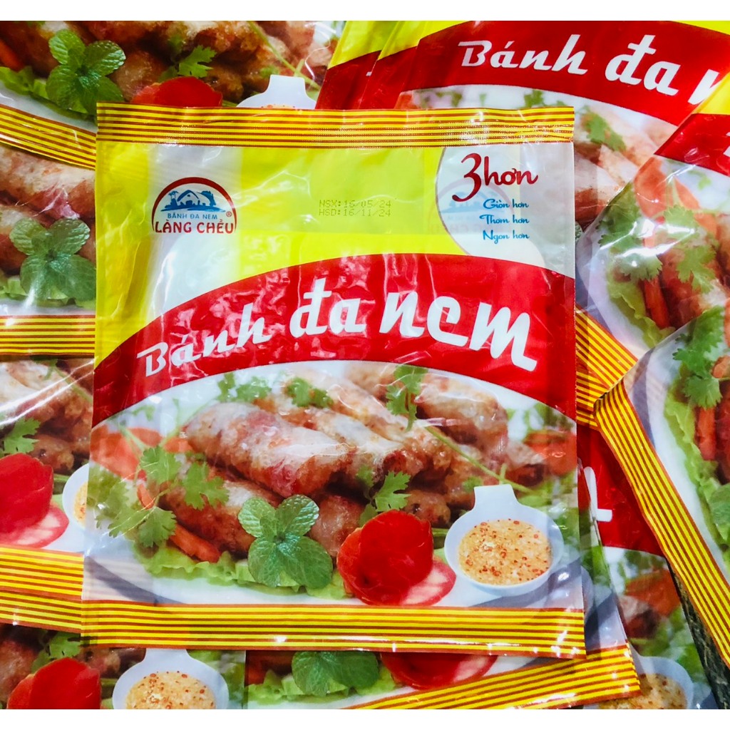 Vỏ bánh đa nem Làng Chiều (tệp có tầm 15-20 lá đa nem)