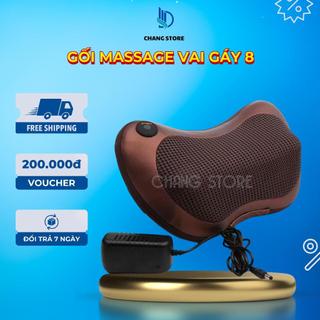 Gối Massage Vai Gáy 8 Bi Hồng Ngoại Công Nghệ Nhật Bản Cao Cấp