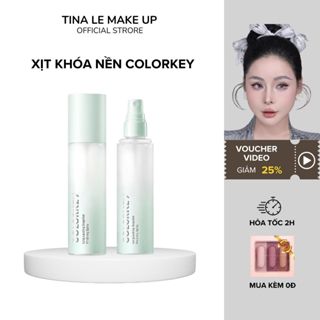 Xịt Khoá Nền Makeup Colorkey Dưỡng Ẩm Kiềm Dầu Giữ Lớp Trang Điểm Lâu Trôi Tina Lê Make Up