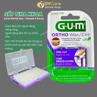 Sáp nha khoa, sáp giảm đau chỉnh nha niềng răng - GUM ORTHO WAX PRECUT [dvcareshop]