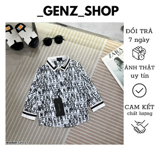 Áo Sơ Mi Dài Tay ICON Dành Cho Bé Trai Size Từ 12 - 42kg