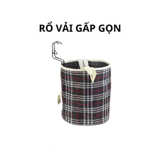 Giỏ vải cho xe đạp điện, Giỏ vải Canvas chất liệu dày dặn, Giỏ treo xe đạp có thể gấp gọn tiện lợi