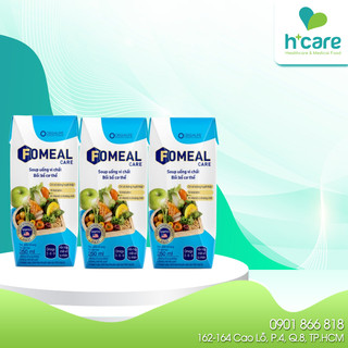 [Lốc 3 hộp] Soup uống dinh dưỡng Fomeal Care 250ml tăng cường sức khoẻ cho người  trung niên