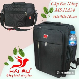 Balo , cặp đa năng học sinh cấp 2,3  màu đen  ( 40x16x30cm )(Hại âu)