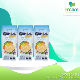 [Lốc 3 hộp] Soup uống dinh dưỡng Fomeal Basic Soup 250ml phục hồi cho người bệnh phẫu thuật, ăn kém