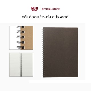 Sổ Lò Xo Kép - Bìa giấy 48 Tờ MUJI