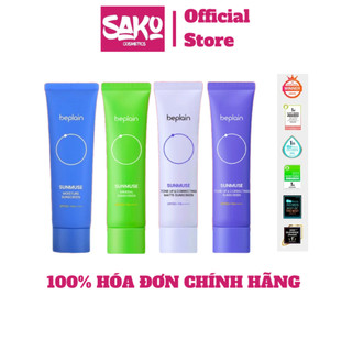 Kem chống nắng beplain sunmuse lai vật lý & hoá học nâng tone & hiệu chỉnh da spf 50+ pa++++ 50ml - myphamsako