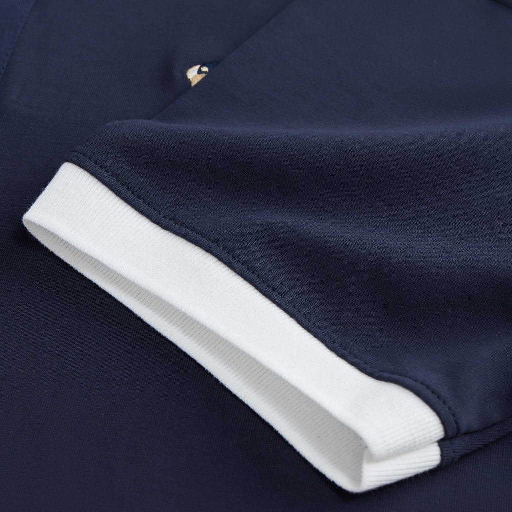Áo Polo Form Rộng Amee Bear Thêu Logo Phối Bo/ Cotton 100% | BigBuy360 - bigbuy360.vn