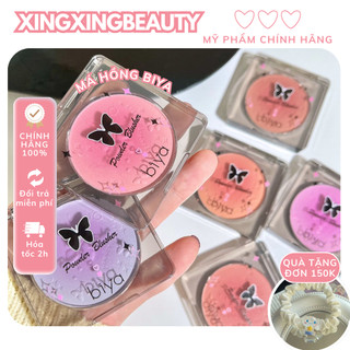 [HOT SẴN] Phấn má hồng BIYA (BY7722) caro Y2K, Powder Blusher má hồng tone tự nhiên